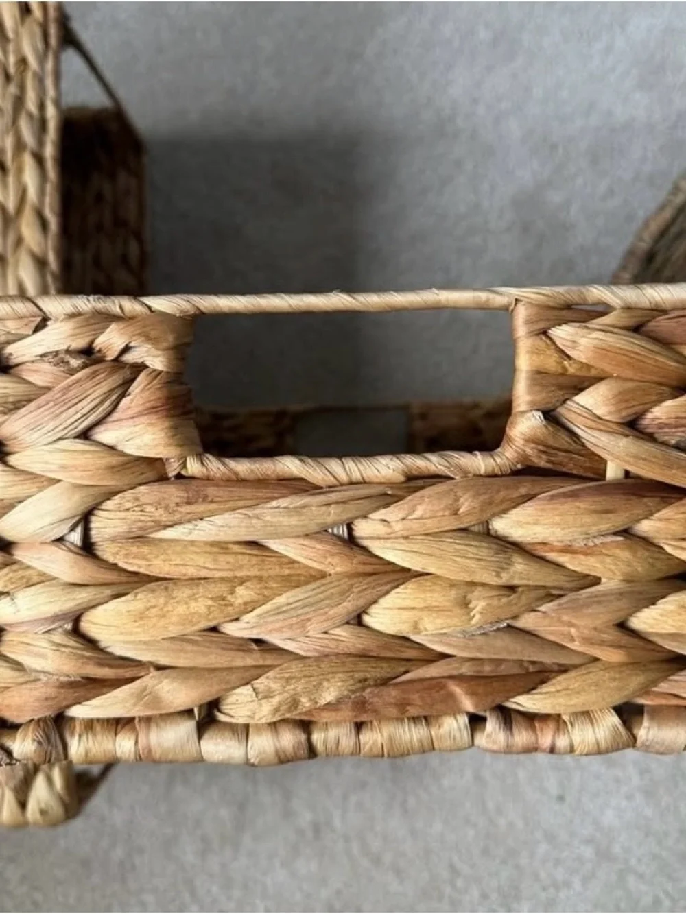 Woven Seagrass Storage Baskets Bundle of 3